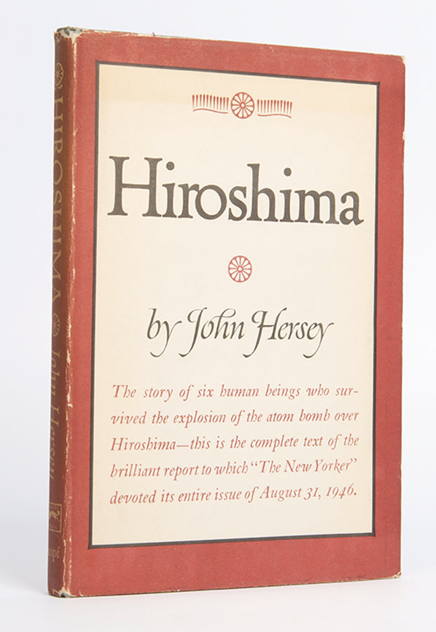 First edition of John Hersey's Hiroshima, with an original handwritten letter signed by the author.
