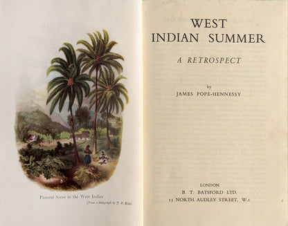 First edition of West Indian Summer by James Pope-Hennessy, 1943.