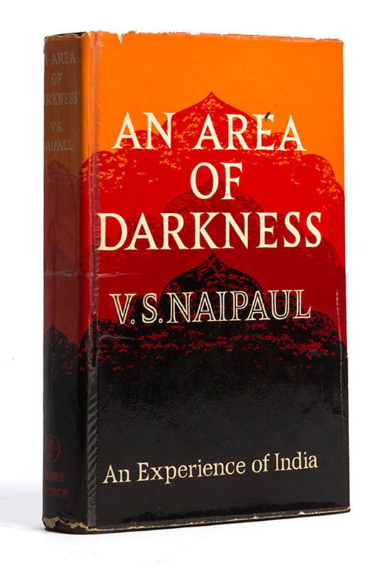 First edition of An Area of Darkness by V.S. Naipaul, 1964.