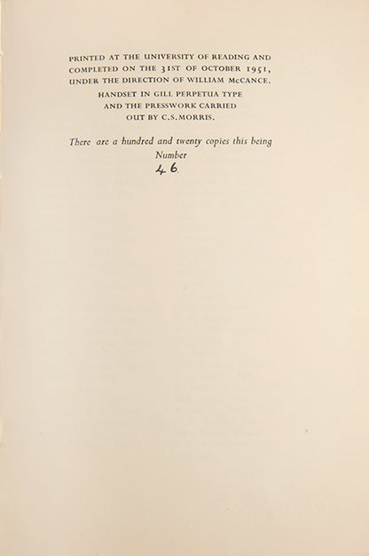 First edition of Mixed Feelings by John Wain, 1951.