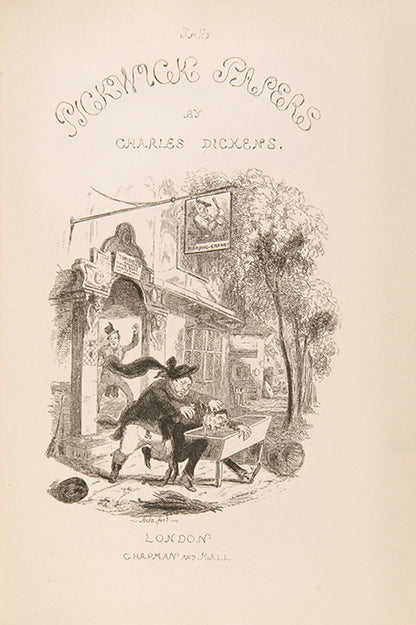 Handsome example of the Authentic Edition, complete works in 21 volumes, printed from the edition corrected by Charles Dickens in 1867 and 1888, illustrated by Cruikshank