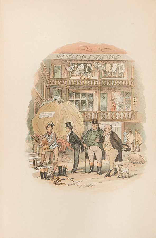 Handsome example of the Authentic Edition, complete works in 21 volumes, printed from the edition corrected by Charles Dickens in 1867 and 1888, illustrated by Cruikshank