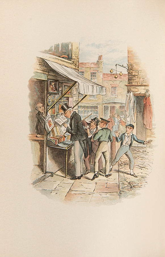 Handsome example of the Authentic Edition, complete works in 21 volumes, printed from the edition corrected by Charles Dickens in 1867 and 1888, illustrated by Cruikshank