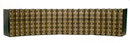 Handsome example of the Authentic Edition, complete works in 21 volumes, printed from the edition corrected by Charles Dickens in 1867 and 1888, illustrated by Cruikshank