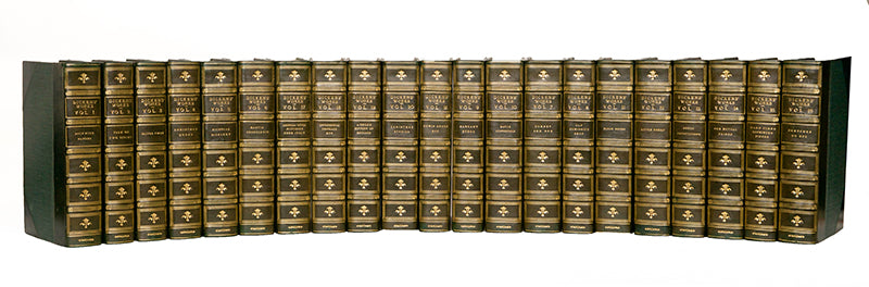 Handsome example of the Authentic Edition, complete works in 21 volumes, printed from the edition corrected by Charles Dickens in 1867 and 1888, illustrated by Cruikshank