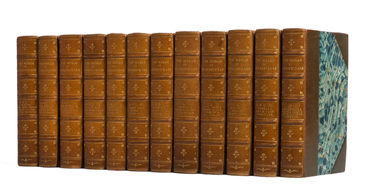 Charmingly bound set of Gollancz's Larger Temple Shakespeare, with numerous illustrations.
