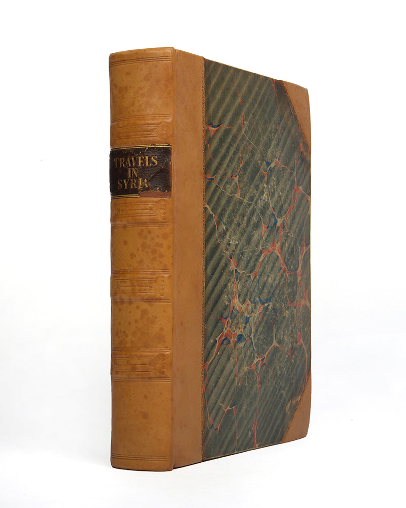First edition of John Burckhardt's Travels in Syria and the Holy Land, sn iconic book in the exploration of Arabia, and is the first book to describe Petra.