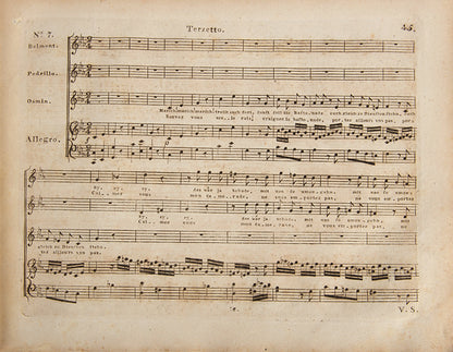 The Abduction from the Seraglio; is a singspiel in three acts by Wolfgang Amadeus Mozart. The German libretto is by Gottlieb Stephanie. harpsichord score