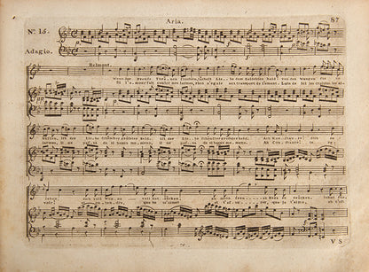 The Abduction from the Seraglio; is a singspiel in three acts by Wolfgang Amadeus Mozart. The German libretto is by Gottlieb Stephanie. harpsichord score