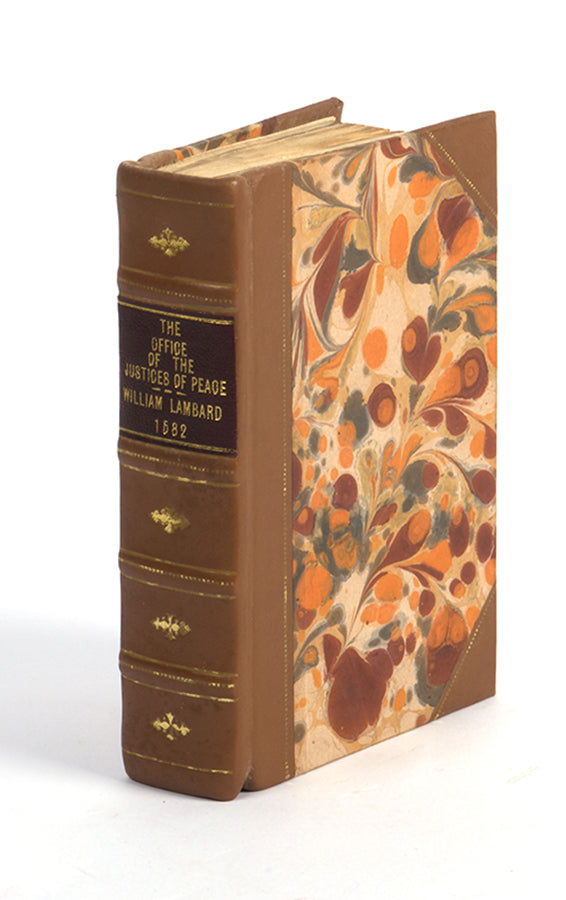 The second appearance of William Lambard's Eirenarcha, an important legal manual on the administration of local justice in Tudor England.