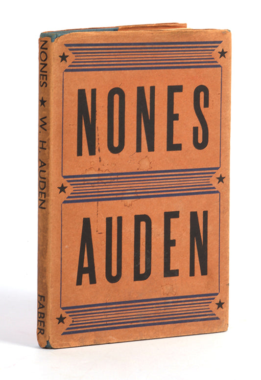 First UK edition of Nones by W.H. Auden, 1952.