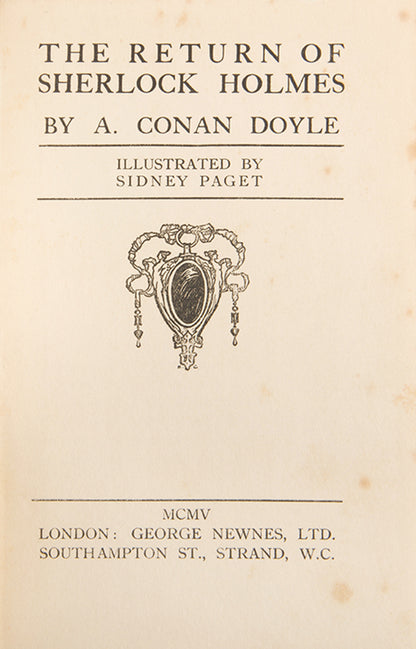 The Return of Sherlock Holmes.