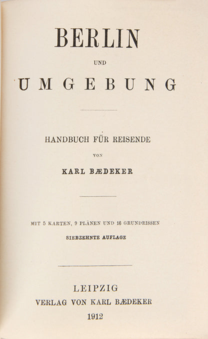 Fifth and last edition before WW1.