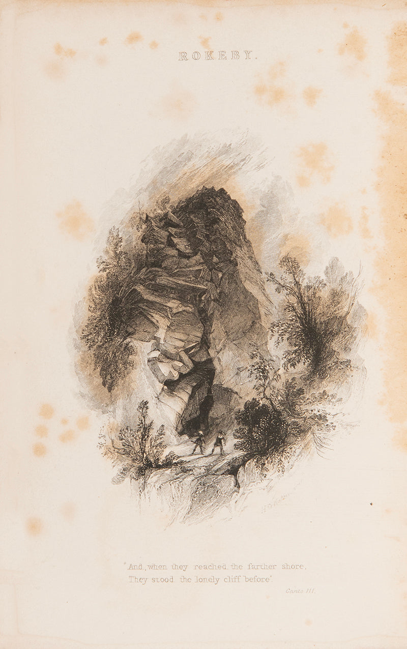 Sir Walter Scott's narrative poem Rokeby, in a prize-binding of Harrow School