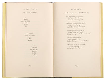 The first edition of Geoffrey Hill's second major poetry collection with a beautifully illustrated dustjacket.
