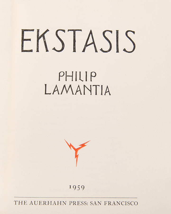 A beautifully printed first edition of one of the most significant poets of the Beat generation and the San Francisco Renaissance.