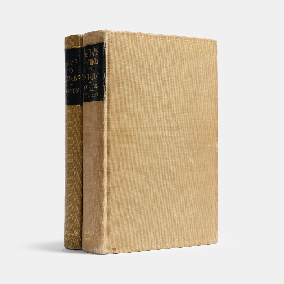 Set of the first and the second edition of physicist Arthur Compton's book X-Rays and Electrons,<em> </em>from the library of physicist David Webster with his extensive annotations.