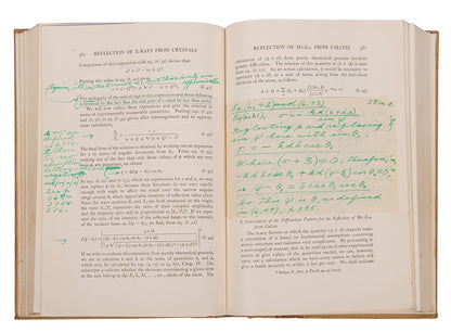 Set of the first and the second edition of physicist Arthur Compton's book X-Rays and Electrons,<em> </em>from the library of physicist David Webster with his extensive annotations.