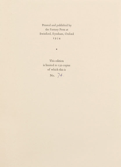 A charming limited edition of Macbeth's first poetry collection, printed in Oxford while he was an undergraduate.