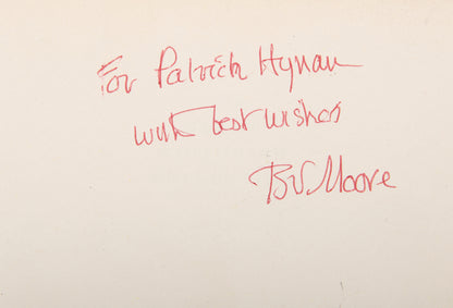 A first edition signed by the author of Brian Moore's award winning novel, with cover designed by Janet Halverson.