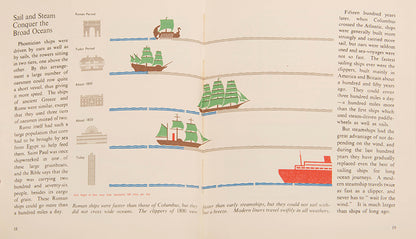 First edition of How the Wold Was Explored, a children's book by graphic design pioneer Marie Neurath, with the rare dust jacket.