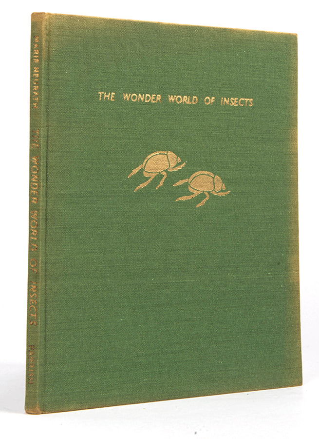First edition of the children's book The Wonder World of Insects by graphic design pioneer Marie Neurath, in the rare dust jacket.