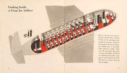 First edition of the children's book Rockets and Jets by graphic design pioneer Marie Neurath, in the rare dust jacket.
