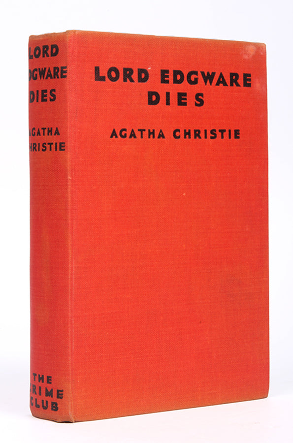 An outstanding rare colonial first edition of Christie's ninth Poirot novel, Lord Edgware Dies, one of the scarcest of the author's titles from this period.