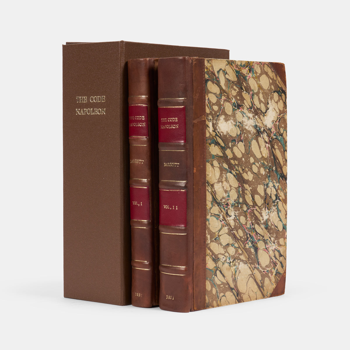 The first edition in English of the Code Napoléon, translated by Bryant Barrett of Gray's Inn