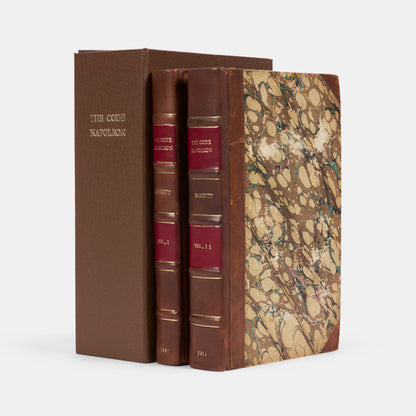 The first edition in English of the Code Napoléon, translated by Bryant Barrett of Gray's Inn