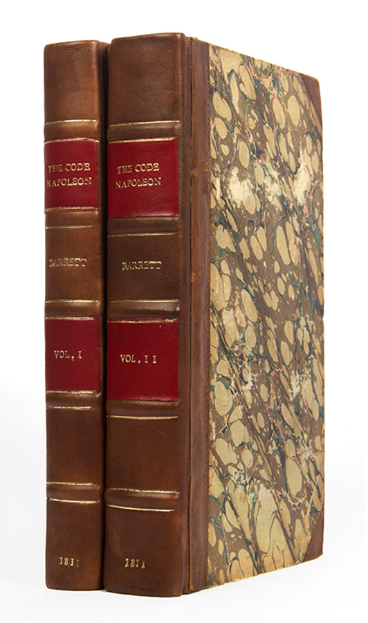 The first edition in English of the Code Napoléon, translated by Bryant Barrett of Gray's Inn