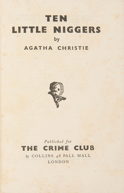 A first edition of one of Agatha Christie's most popular novels.