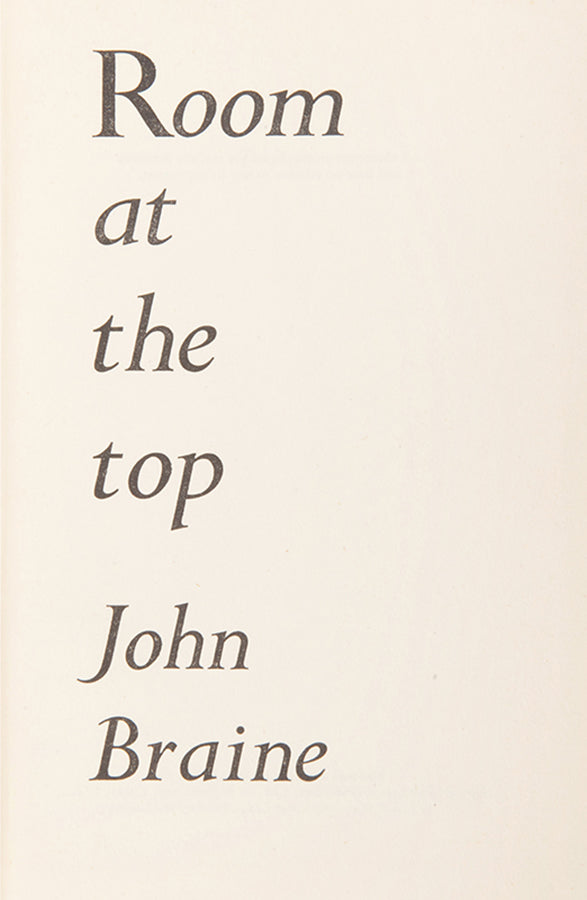 First editions of Room at the Top and Life at the Top by John Braine.