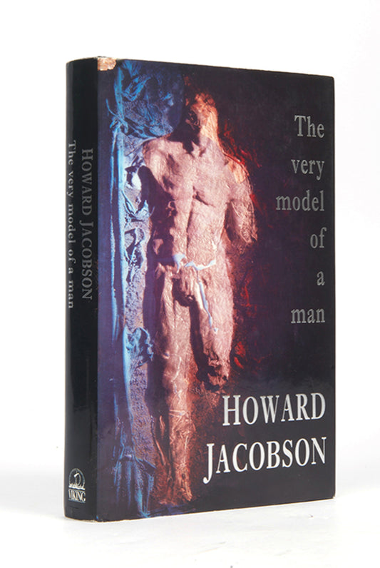 An first edition of The Very Model of a Man inscribed by Howard Jacobson to his friend, Clive James.