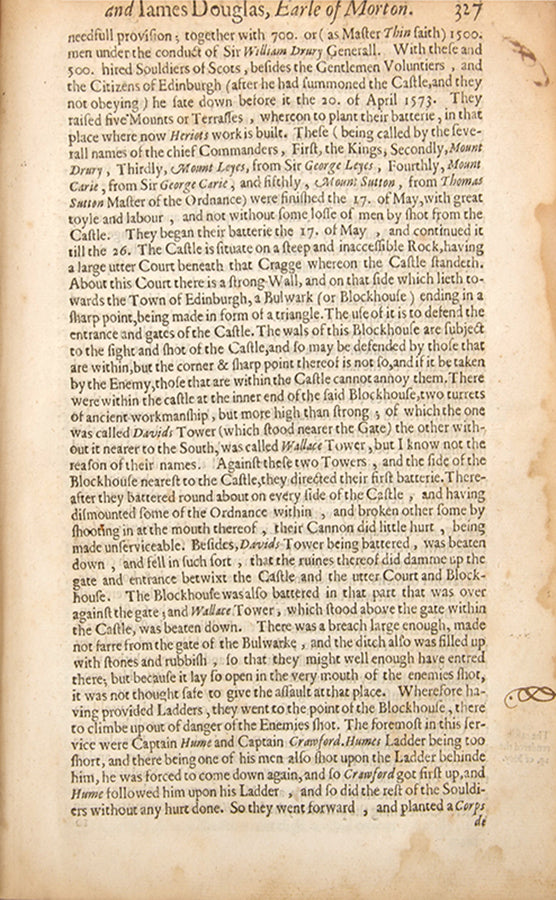A rare survival from the library of Adam Smith, being the first edition of David Hume of Godscroft's History of the Houses of Douglas and Angus