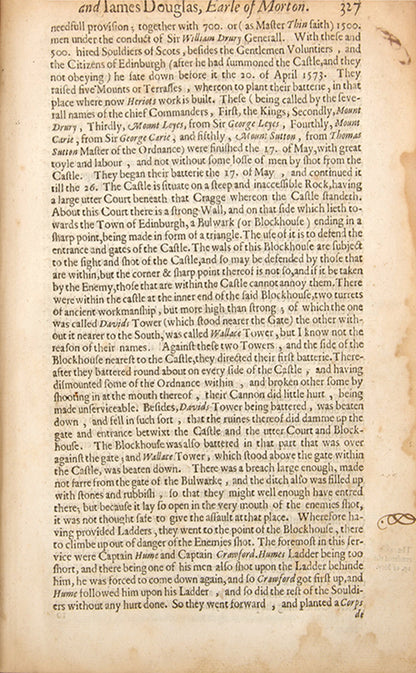 A rare survival from the library of Adam Smith, being the first edition of David Hume of Godscroft's History of the Houses of Douglas and Angus