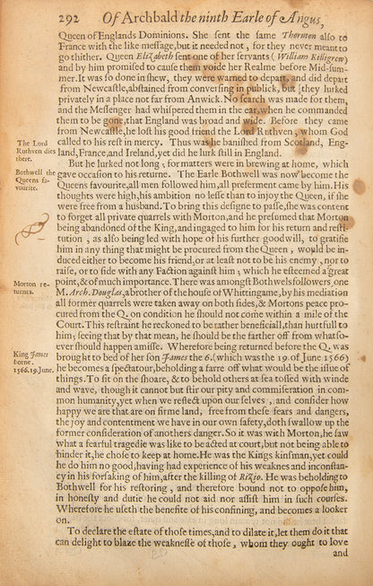 A rare survival from the library of Adam Smith, being the first edition of David Hume of Godscroft's History of the Houses of Douglas and Angus