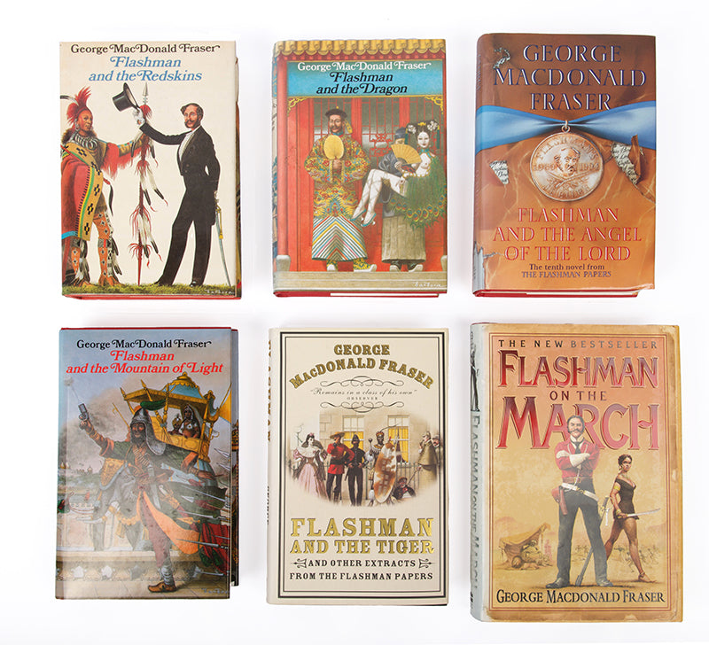 George MacDonald Fraser, a complete set of the Flashman novels