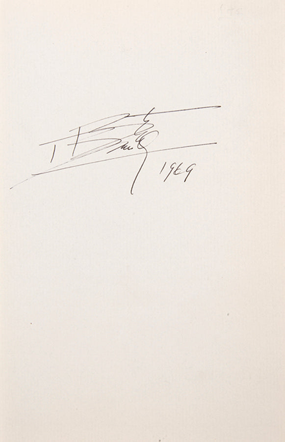 A very good condition, signed, first edition of the poetry of renowned modernist poet, Basil Bunting.