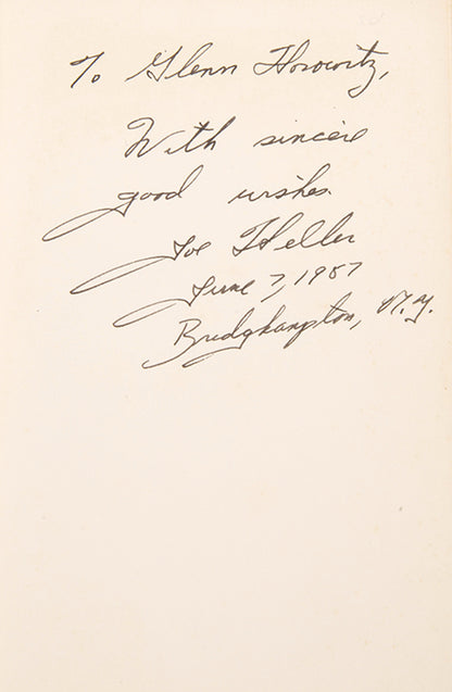 First edition of We Bombed in New Haven by Joseph Heller, inscribed by the author.