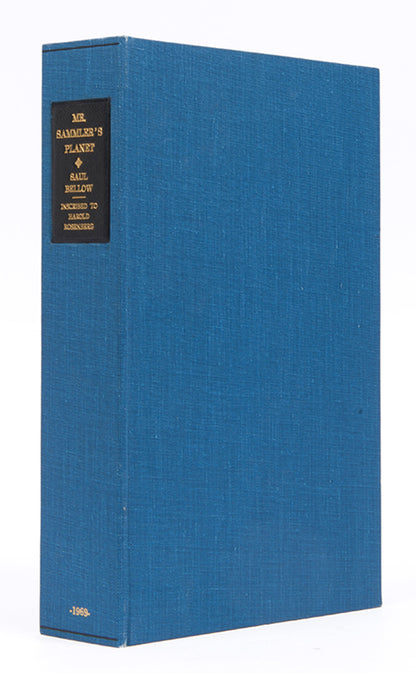 First edition of Mr Sammler's Planet by Saul Bellow, inscribed by the author to Harold Rosenberg.