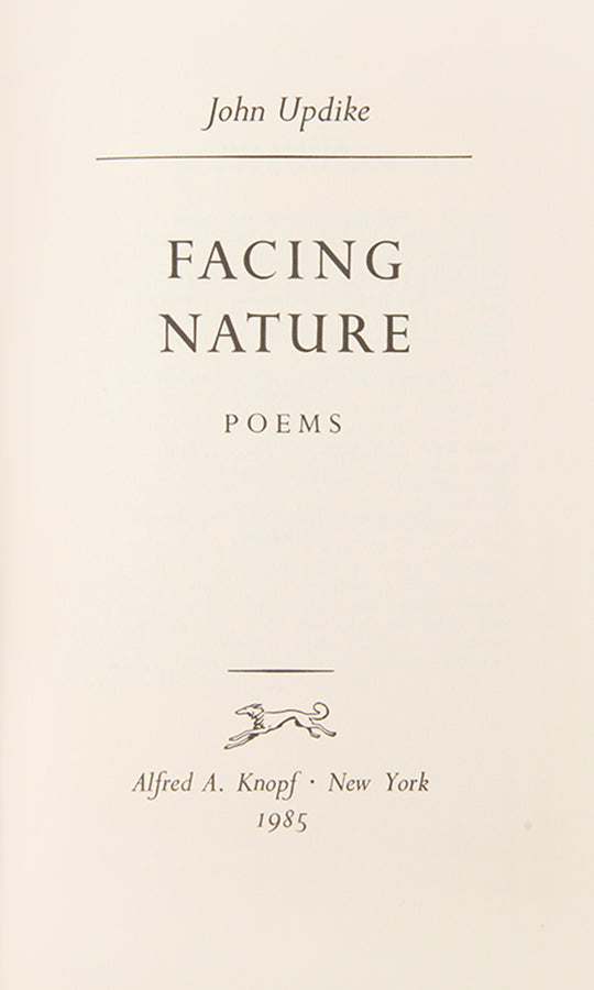 Superb set of first editions by John Updike, each inscribed by the author to his former student, Nicholas Delbanco.