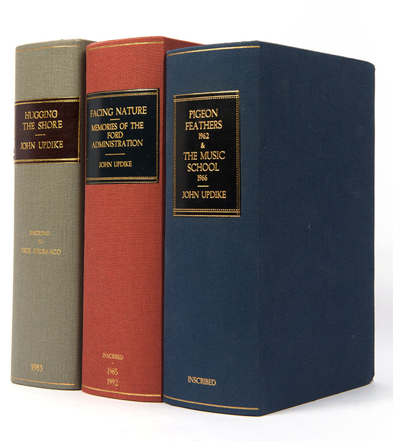 Superb set of first editions by John Updike, each inscribed by the author to his former student, Nicholas Delbanco.