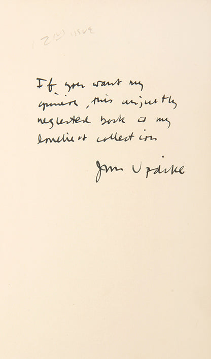 Superb set of first editions by John Updike, each inscribed by the author to his former student, Nicholas Delbanco.