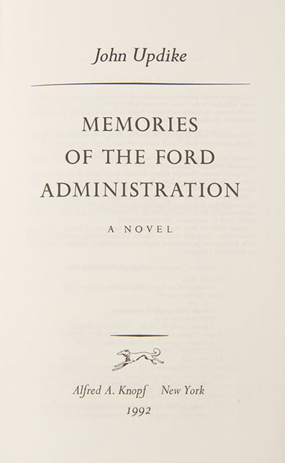 Superb set of first editions by John Updike, each inscribed by the author to his former student, Nicholas Delbanco.
