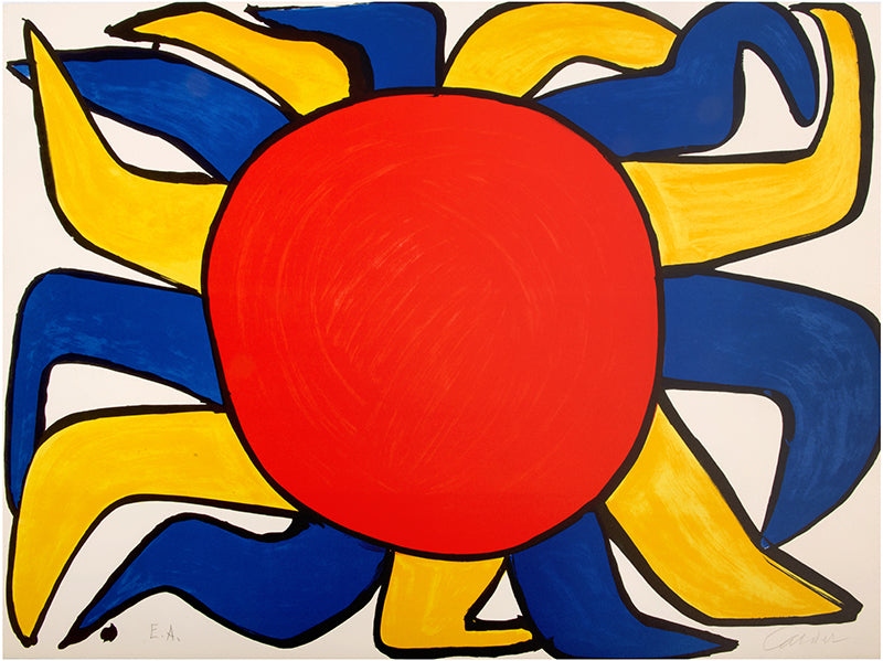 Alexander Calder, Frontispiece, 1976, lithograph in colours, signed and numbered, artists proof, edition of 175