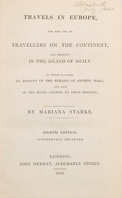 Eighth edition with two title pages