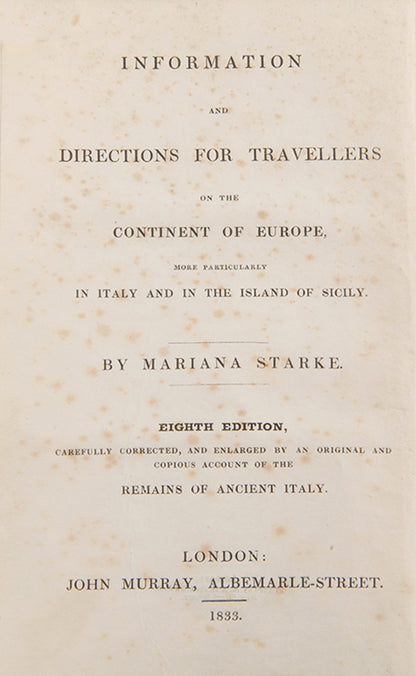 Eighth edition with two title pages