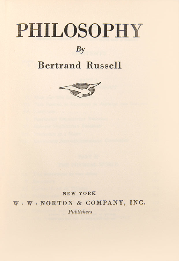Bertrand Russell's popular work, Philosophy, which sets out to explain the nature of philosophical inquiry