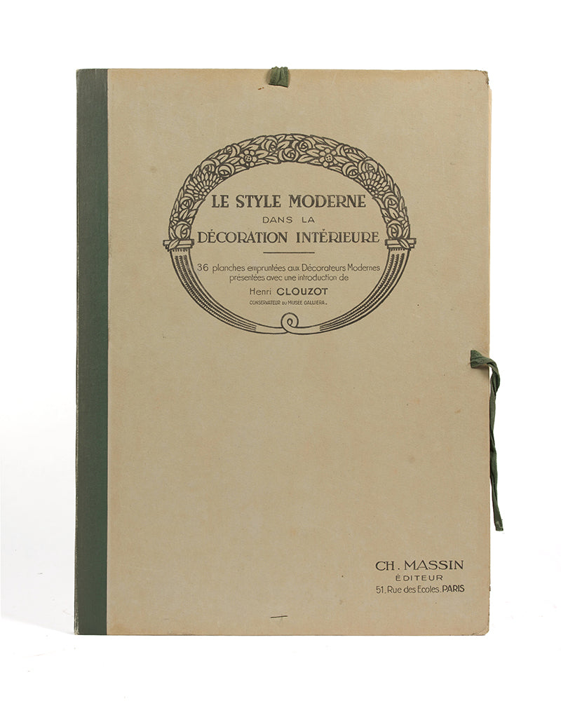 A beautiful copy of La Style Moderne dans la Décoration Intérieure by Henri Clouzot.